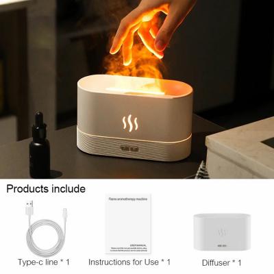 Aroma Diffuser Air Humidifier Ultrasonic Cool Mist Maker Fogger Led Essential Oil Flame Lamp Difusor