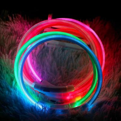 Led Dog Collar Luminous Usb Cat Dog Collar 3 Modes Led Light Glowing Loss Prevention LED Collar For Dogs Pet Dog Accessories
