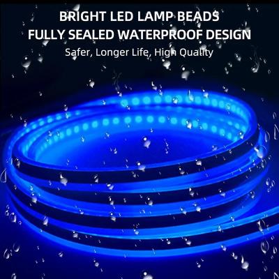LED Daytime Running Light Scan Starting Car Hood Decorative Lights DRL Auto Engine Hood Guide Decorative Ambient Lamp 12V
