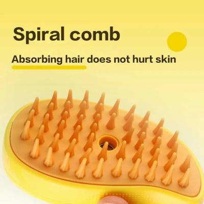 Cat Steam Brush Electric Spray Water Spray Kitten Pet Comb Soft Silicone Depilation Cats Bath Hair Brush Grooming Supplies