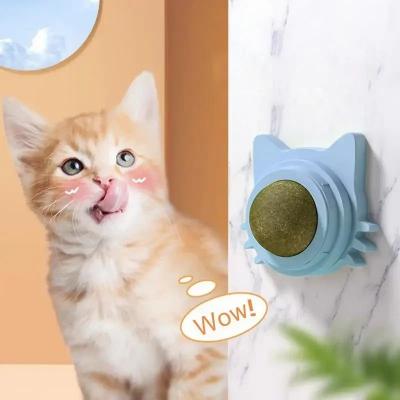 Catnip Balls Funny Lickable Cat Snack Catnip Balls Kitten Playing Chewing Cleaning Teeth Toy For Small Medium Cats pet supplies