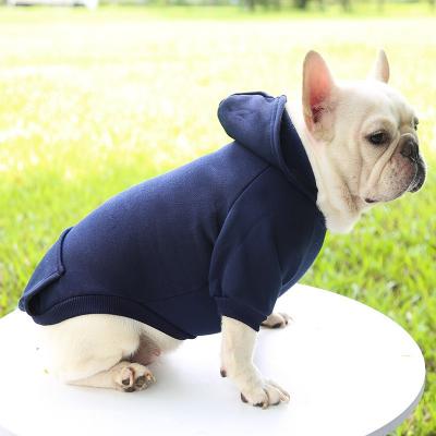 Dog Sweater Puppy Pet Hooded Sweatshirt Autumn Winter Two-legged Pocket Cat Dog Clothes Pet Supplies