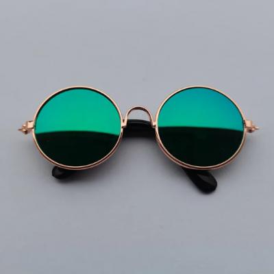 Lovely Vintage Round Cat Sunglasses Reflection Eye wear glasses For Small Dog Cat Pet Photos Pet Products Props Accessories