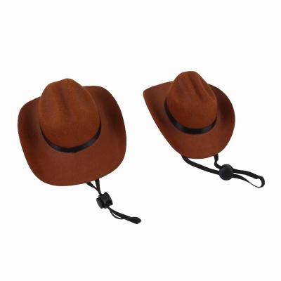 Dog Cowboy Hat Dogs Cat Outdoor Hats Adjustable Caps Fashion for Small Medium Dogs Cats Headwear Pet Accessories