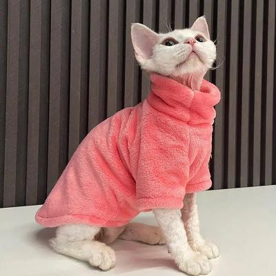  Hairless Cat Sweater Winter Fashion Thickening Warm Sphynx Clothes Home Comfortable Winter Dog Clothes for Small Dogs