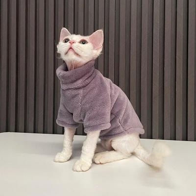  Hairless Cat Sweater Winter Fashion Thickening Warm Sphynx Clothes Home Comfortable Winter Dog Clothes for Small Dogs