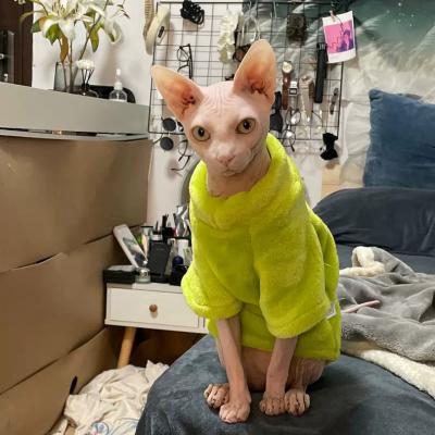  Hairless Cat Sweater Winter Fashion Thickening Warm Sphynx Clothes Home Comfortable Winter Dog Clothes for Small Dogs