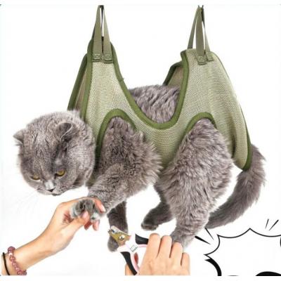 Cat Grooming nail cutting anti scratch bite fixed bag bath Trimming Restraint Bag Pet Beauty hammock hanging Pet Supplies Set