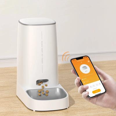 Automatic Cat Feeder Pet Smart WiFi Cat Food Kibble Dispenser Remote Control Auto Feeder For Cat Dog Dry Food Accessories