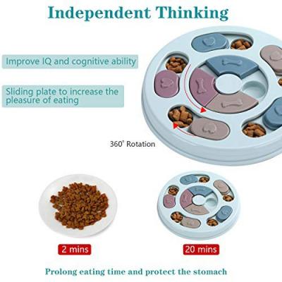 Dog Puzzle Toys,Dogs Food Puzzle Feeder Toys for IQ Training & Mental Enrichment,Dog Treat Puzzle Blue