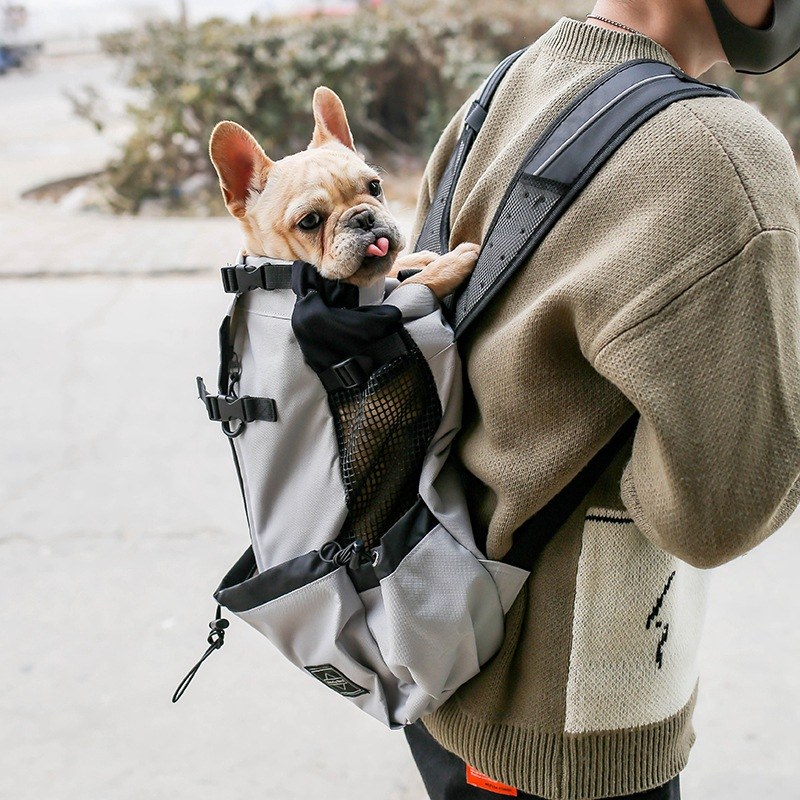 Pet Dog Carrier Bag Carrier For Dogs Backpack Out Double Shoulder Portable Travel Backpack Outdoor Dog Carrier Bag Travel thumbnail 7