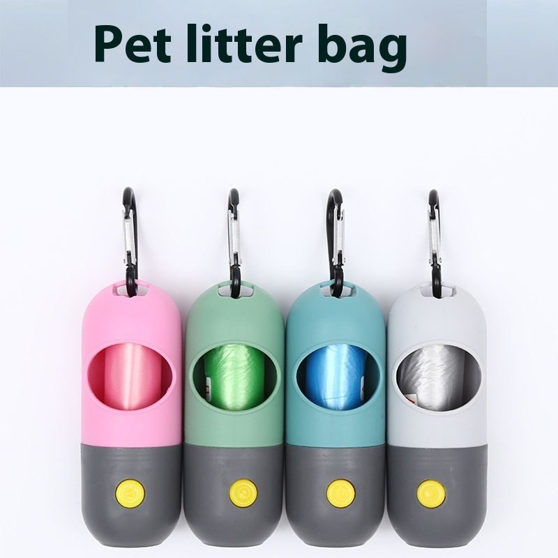 Led Light Pet Waste Bag Dispenser For Dogs Cats Dog Poop Scooper Bags Waste Bags Holder Dispensers Pet Clean Accessories thumbnail 3