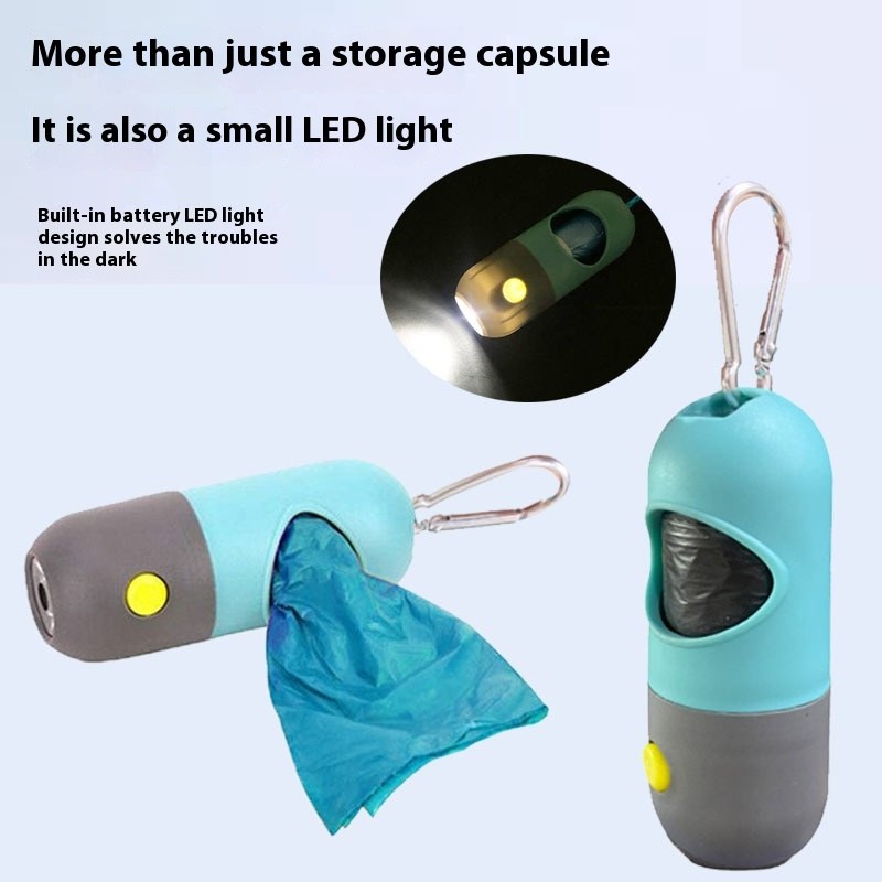 Led Light Pet Waste Bag Dispenser For Dogs Cats Dog Poop Scooper Bags Waste Bags Holder Dispensers Pet Clean Accessories thumbnail 2