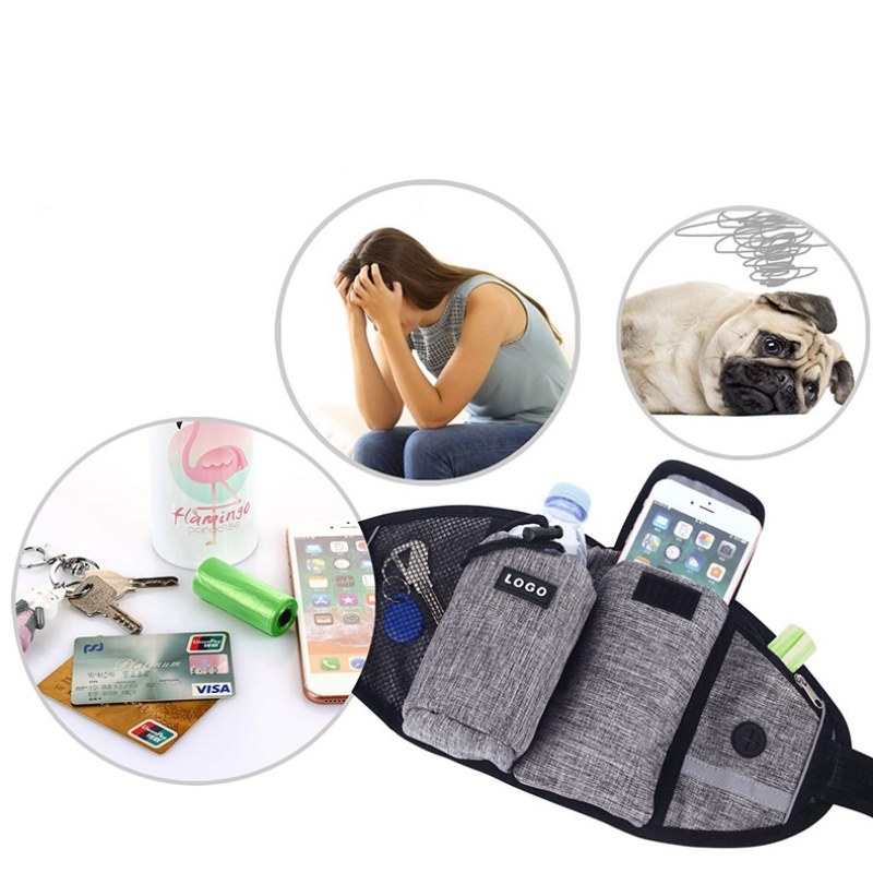 Dog Training Leash Waist Bag Hands-Free Outdoor Pet Running Walking Leash Portable Dog Food Water Cup Storage Bags thumbnail 9