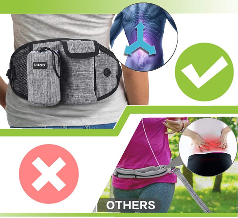 Dog Training Leash Waist Bag Hands-Free Outdoor Pet Running Walking Leash Portable Dog Food Water Cup Storage Bags thumbnail 8