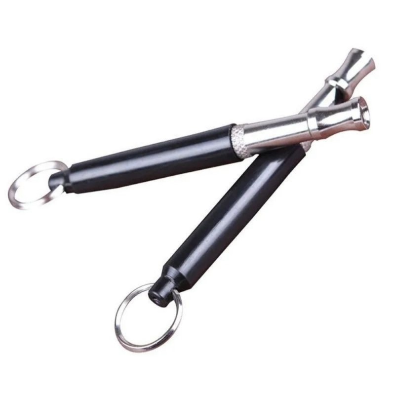 1PCS Dog Trainings Whistle Copper Ultrasonic Pet Dog Training Whistle Portable Keychain Whistle Adjustable Dog Flute Supplies thumbnail 2
